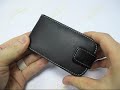 PDair Leather Case for Asus P320 - Flip Type (Black)