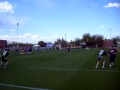 Cameraman takes football to the groin - cameraman, football, joe flacco, nut shot, pov, sports, painful