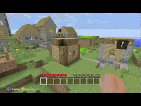 Mob Spawner/Village Near Spawn + Seed ( Minecraft Xbox 360 )