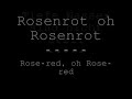 Rammstein-rosenrot with english translation