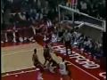 When Bird make his shot over the backboard it was not allowed.