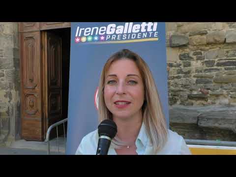 Irene Galletti in piazza San Francesco