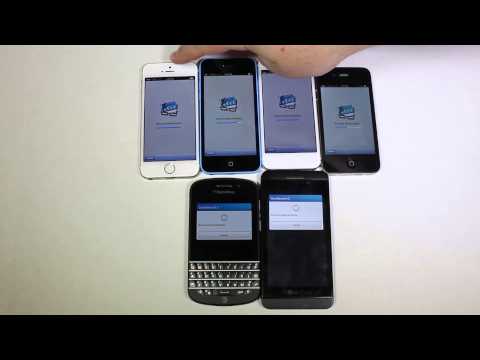 Apple iPhone 5S, 5C, 5, 4S vs Blackberry Q10, Z10 Geekbench 3 Comparison @apple @blackberry @att