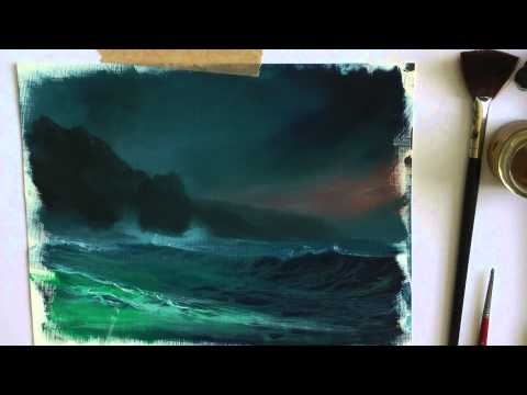 how to do oil painting on paper