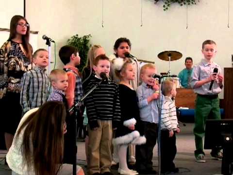 “Our God is an awesome God” Children singing at First Apostolic Church of Mishawaka 2-24-2013