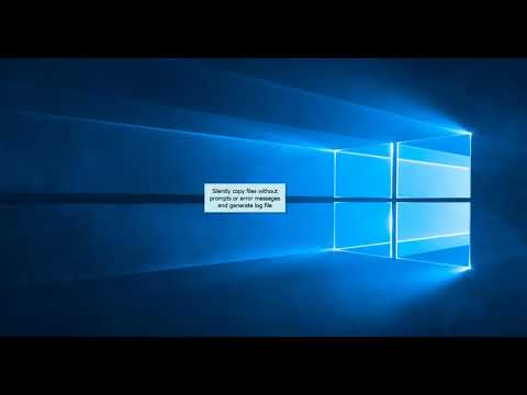 Silently copy files and also generate error logs in Windows using Copywhiz