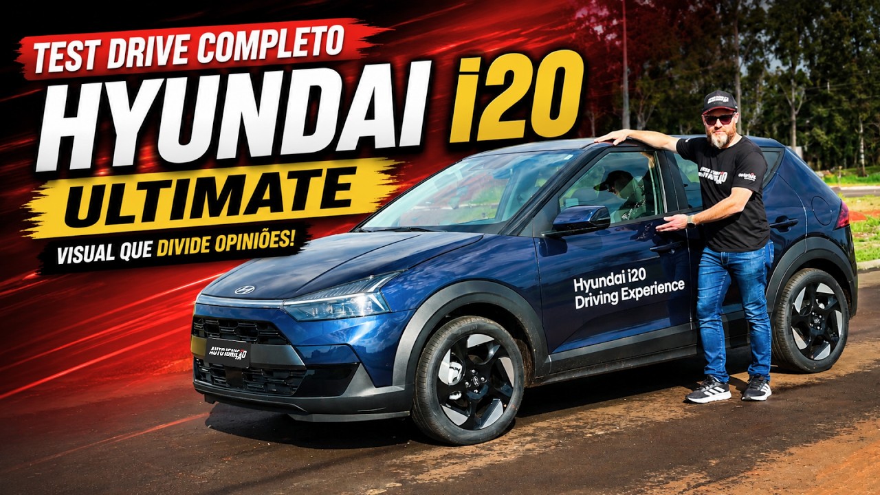 TEST DRIVE NOVO HYUNDAI i20 - ESPAÇOSO, TECNOLÓGICO E MUITO CONFORTÁVEL!