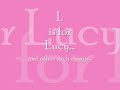 L is for Lucy