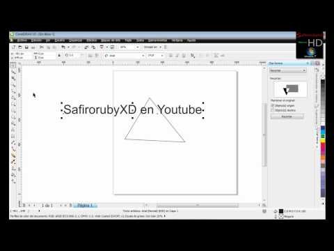 0 Cómo adaptar un texto al trayecto de una línea [Videotutorial Corel Draw X5]