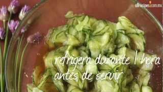 Ensalada japonesa de pepino