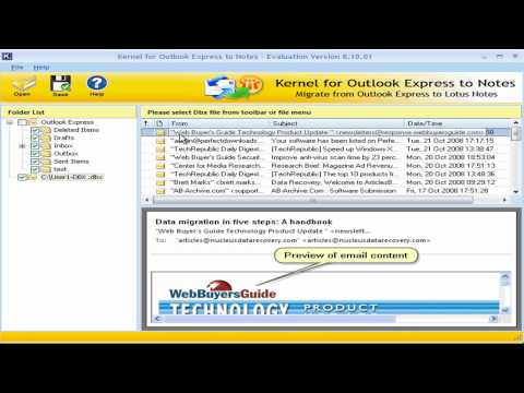 How to Export Email Items from Outlook Express to Lotus Notes Environment