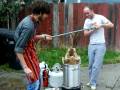 How to safely deep fry (and aquatint) a turkey