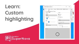 Learn SuperNova: Custom Highlighting