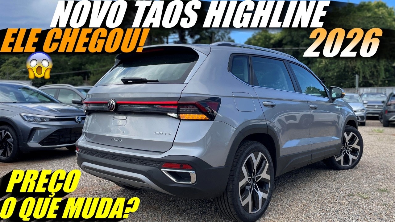 NOVÍSSIMO TAOS HIGHLINE 2026 CHEGOU! Preços e todos detalhes. O que mudou?