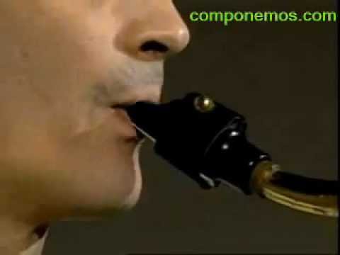 EMBOCADURA - http://www.componemos.com/videos-saxo-principiante/embocadura-del-saxofon.asp Es indispensable tener una buena embocadura para ejecutar correctamente el saxo...