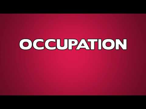 Occupation Meaning – English Video Dictionary