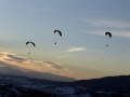 paraglide and wind