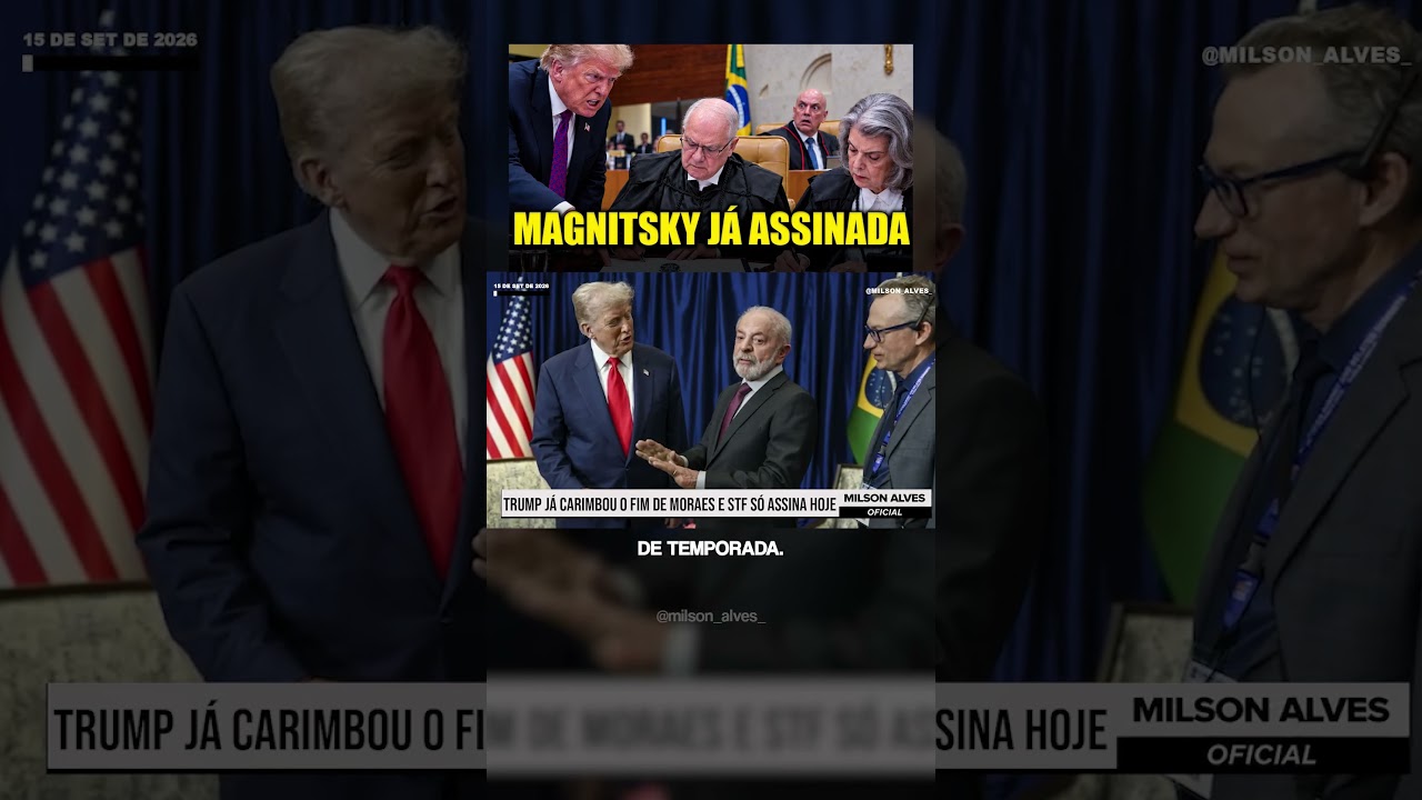 Trump JÁ CARIMBOU o fim de Moraes e STF SÓ ASSINA HOJE