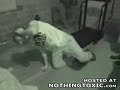 a hand stand on a treadmill goes wrong a hand stand on a treadmill goes wrong