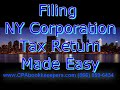 Filing NY Corporation Tax Return Filing NY Corporation Tax Return