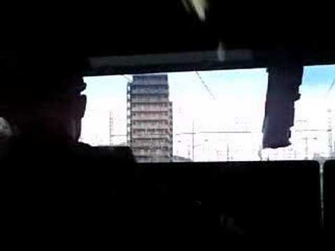 電車　運転室の窓