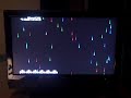 the final level and boss of the game galaga '90, as well as the ending screen after the game is beat.