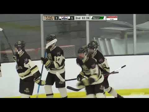 Christian Streuber's (#34) 1st Goal in Team Wyoming 18U 7-1 win over Idaho Falls Eagles at 18U Tier II Nationals on 4-1-2022
