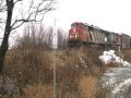 Départ du CN 403 a Mont-Joli.Qc, M.P.105.12 SUB: Mont-Joli.Qc.(Samedi, 28/11/2009 a 12:45 pm).