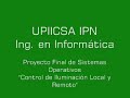 UPIICSA - Control de Iluminación Local y Remoto