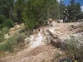 moti is checking the rock