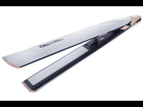 Плойка утюжок для волос Geemy GM-490 стайлер выпрямитель белый с индикацией