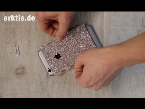 Anleitung: Smartphone Glitzerfolie perfekt anbringen