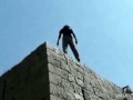 Amazing climber climbs wall Amazing climber climbs wall