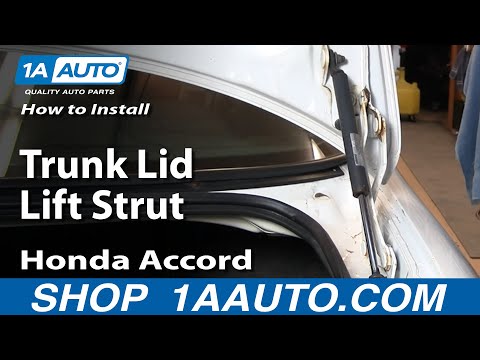 How To Install Replace Trunk Lid Lift Strut Honda Accord 94-97 1AAuto.com