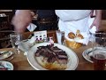 Peter Luger's way of Serving Porterhouse at the Dining Table