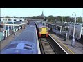 Wokingham station. Level crossing gates. Live commentary
