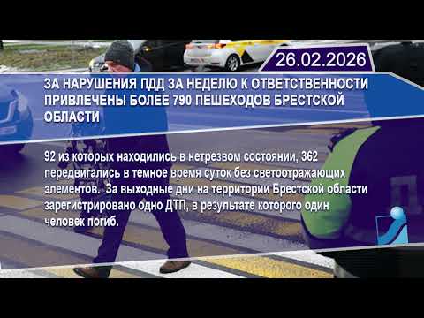 Новостная лента Телеканала Интекс 26.02.26.