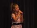 Avery Guyear singing in the Fall Recital at the Cactus Theatre in Lubbock, tx