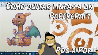 Tutorial #13 - Quitar lineas a un papercraft
