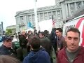 Driving the pro-America counter-protesters out of the rally