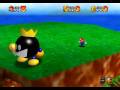 in this video i am doing a glitch there i make so the boss song ''king bomb omb'' is playing while i am down from the mountain and the music keep playing. i do this glitch sometimes if it gets annoying with the bomb omb battlefield music xd and this glitch is easy to do. just jump down from the mountain very fast. super mario 64 boss music rocks!