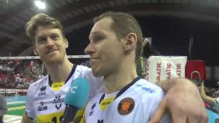 Sir Safety Perugia-Modena Volley 3-1: intervista a Holt e Urnaut