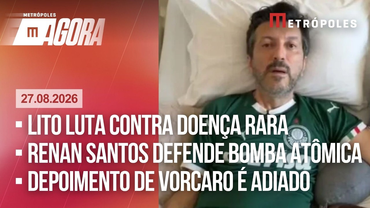 AO VIVO: O drama e a luta de Lito Sousa | Renan Santos errou ao defender bomba atômica brasileira?