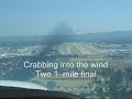 Very cool and amazing. crosswind landing. Cessna 172