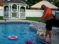 in the swimming pool