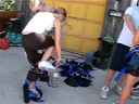 Getting ready for ziplining
