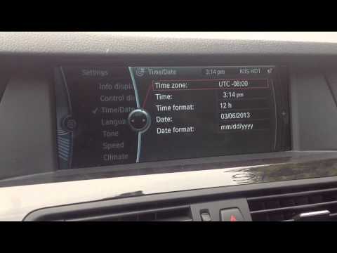 how to set bmw clock