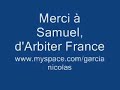 www.myspace.com/garcianicolas
www.arbiterfrance.com