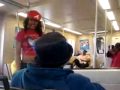 CRAZY BITCH ON TRAIN CAUGHT ON TAPE
