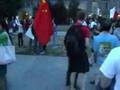 Chinese students counterprotest at Duke U. FIXED SOUND 杜克 藏